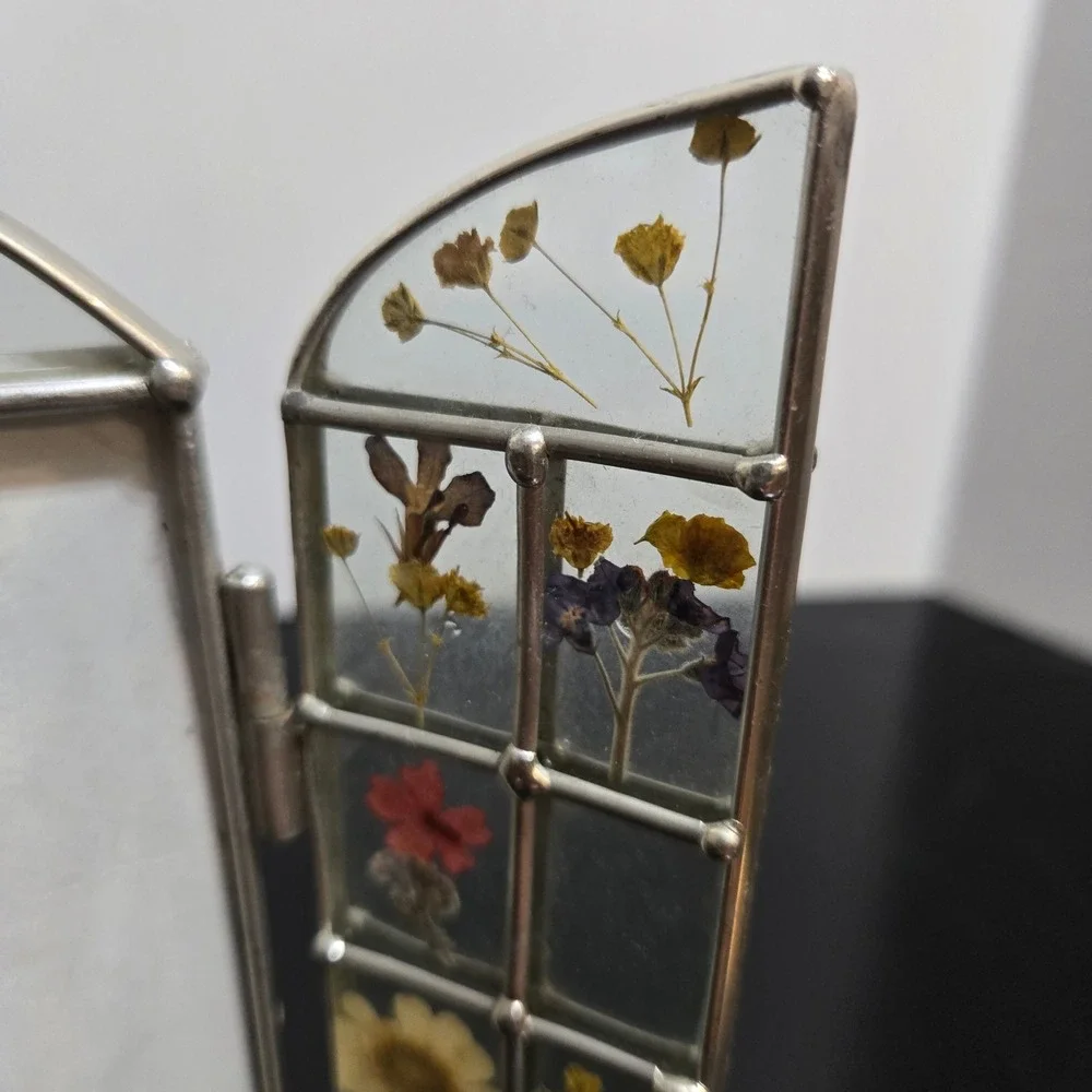 Picture Frame Arch Window Pressed Flower Triptych Arch Cottagecore 3.5x5 Garden